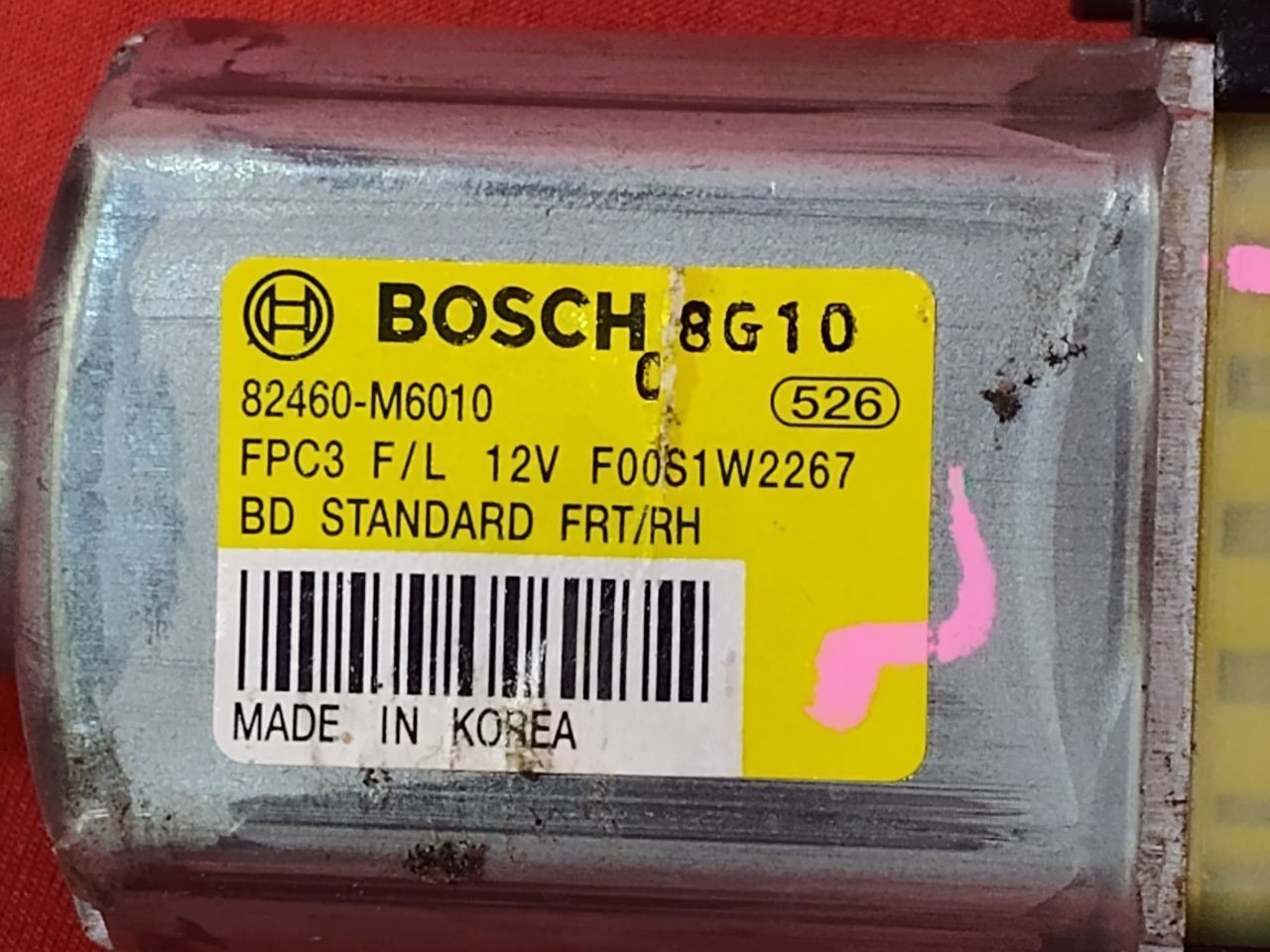 2019-2024 Kia Forte FRONT RIGHT PASSENGER Power Window Motor 82460-M6010