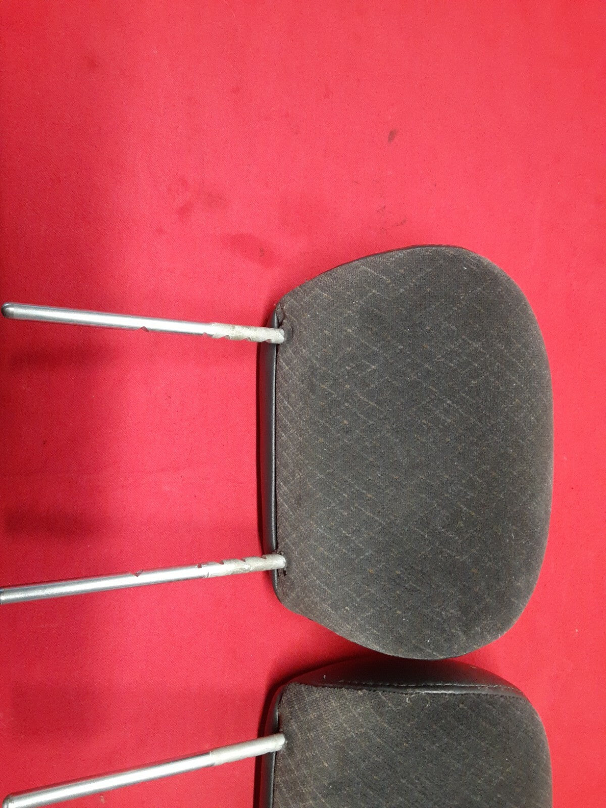 2002 2003 2004 Jeep Liberty Front Headrest SET Dark Slate Gray LEATHER BACKING