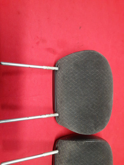 2002 2003 2004 Jeep Liberty Front Headrest SET Dark Slate Gray LEATHER BACKING