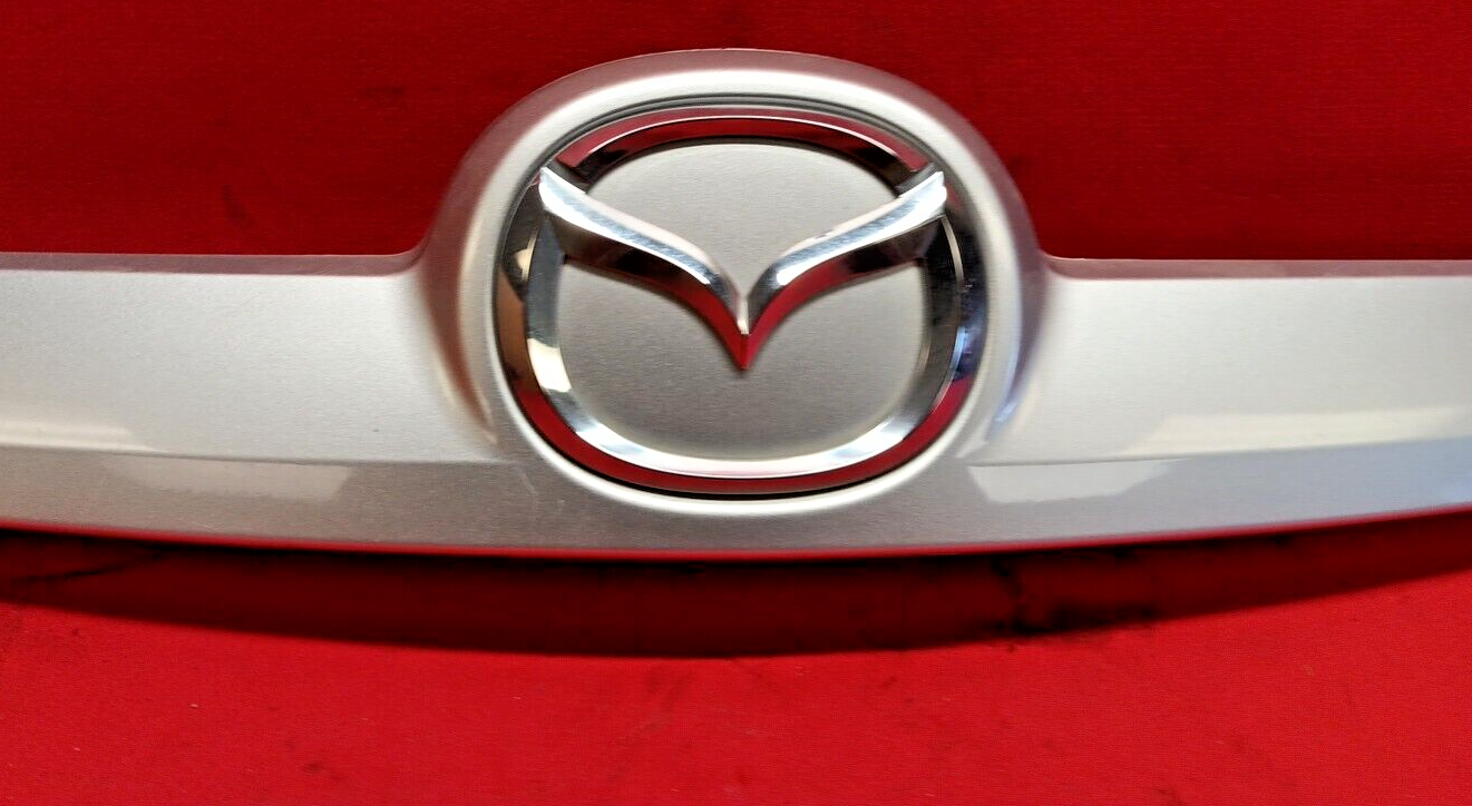 2009 - 2013 Mazda Mazda6 Trunk Deck Lid Emblem Molding Trim Handle Ingot Silver