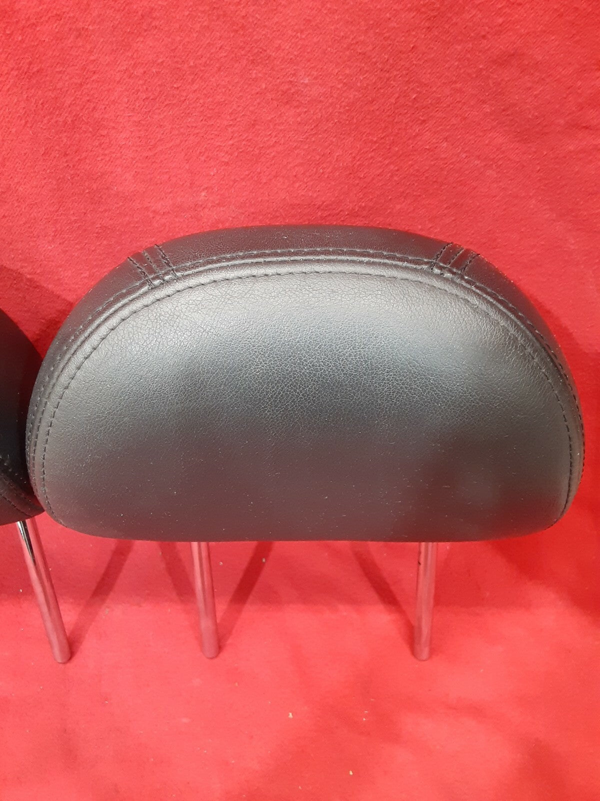 2004 - 2008 Nissan Maxima Leather Front Left Right Headrest Set Black