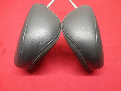 2002 2003 2004 Jeep Liberty Front Headrest SET Dark Slate Gray LEATHER BACKING