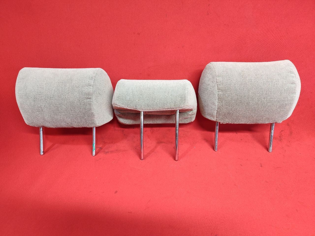 2000-2004 Subaru Outback / Legacy 03-04 Baja Wagon REAR Headrest Set BEIGE Cloth