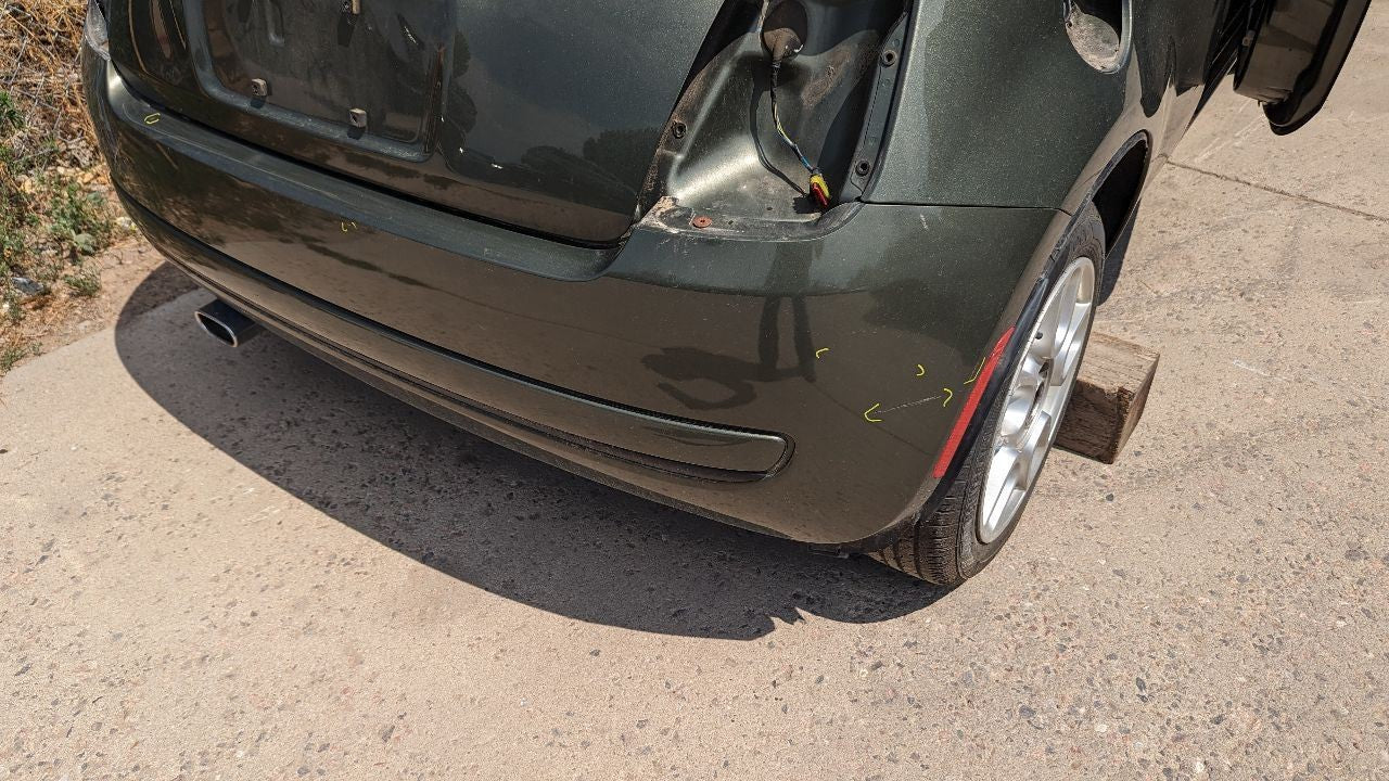 2012-2017 Fiat 500 REAR Bumper Cover Fascia Basic Style PFP Oliva Green Pearl