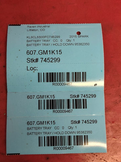 2013-2016 Chevrolet Spark + EV Battery Hold Down Tray OEM - 69k Miles 95382350