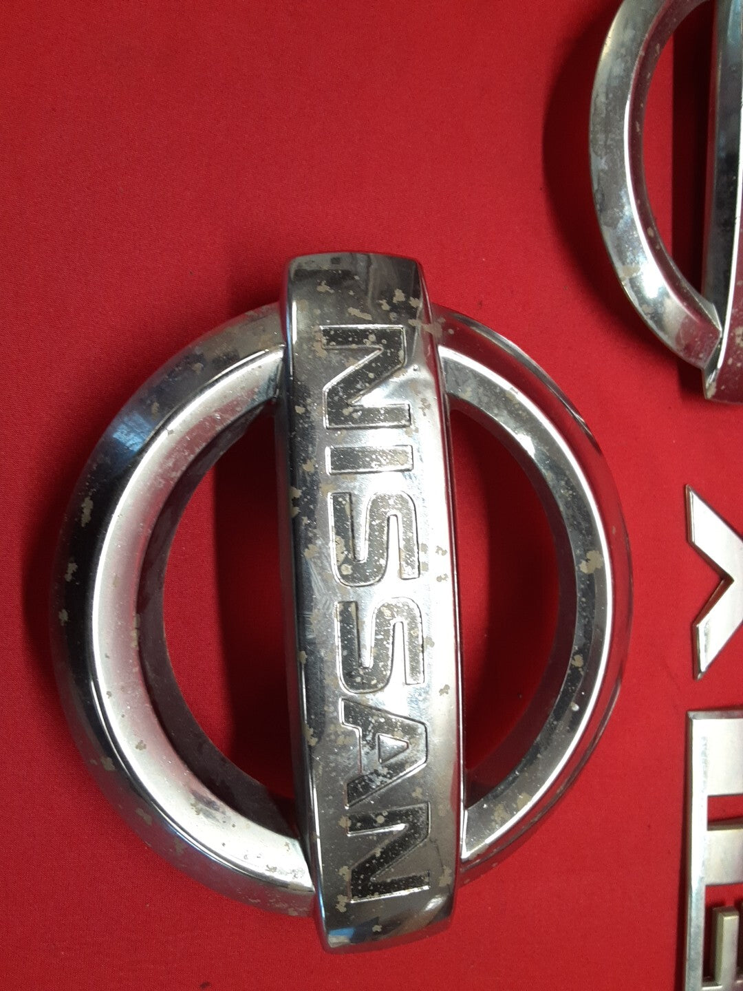 2005-2008 Nissan Xterra Badge Emblem Set Kit Chrome OEM