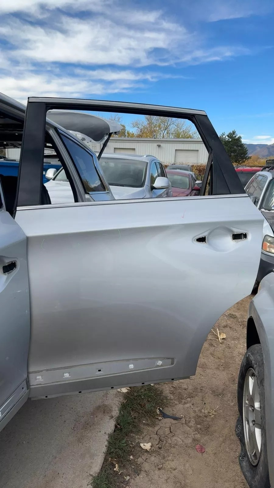 2013 Infiniti JX35 Left Rear Driver Door K23 Brilliant Silver - Used Grade A