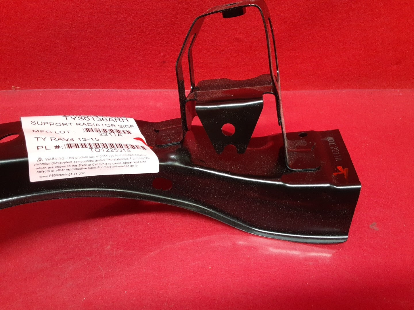 2013 - 2015 Toyota RAV4 Right Passenger Side Radiator Support Direct Replacement
