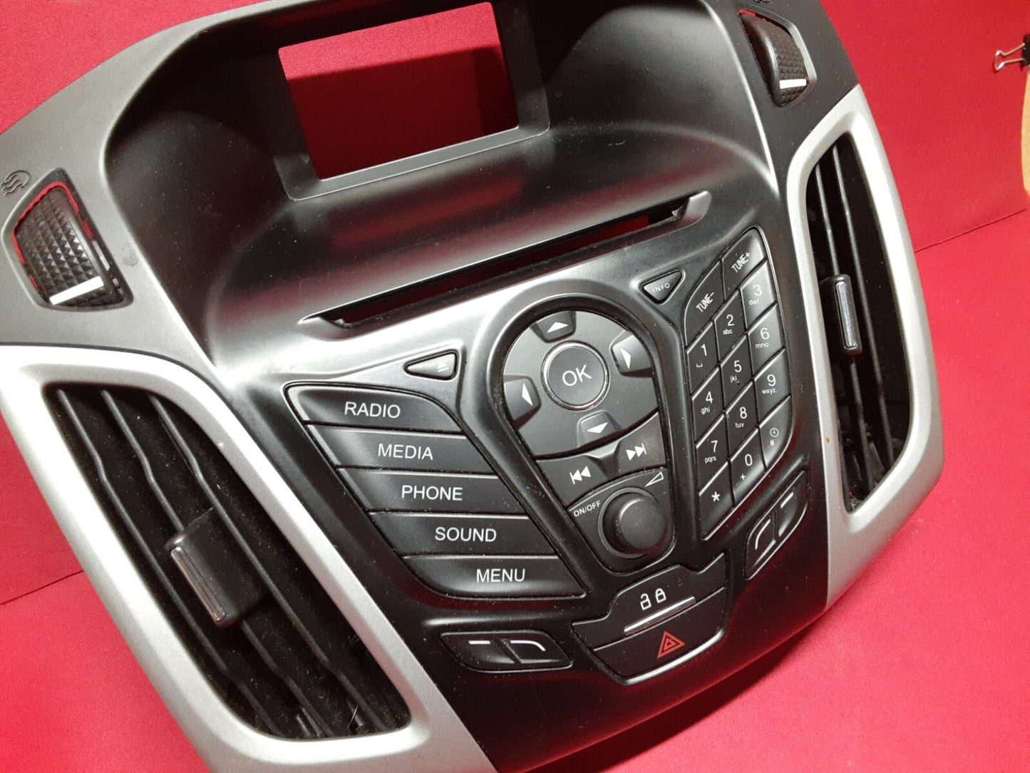 2012 - 2014 Ford Focus Dash Panel Display Radio Control & Bezel DM5T-18K811-LA