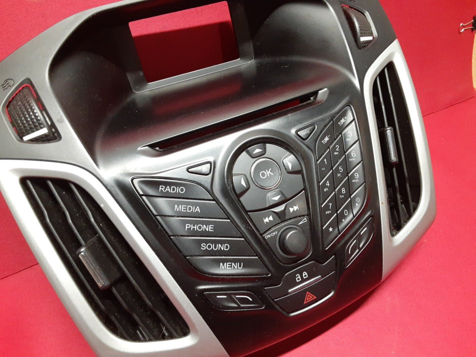 2012 - 2014 Ford Focus Dash Panel Display Radio Control & Bezel DM5T-18K811-LA