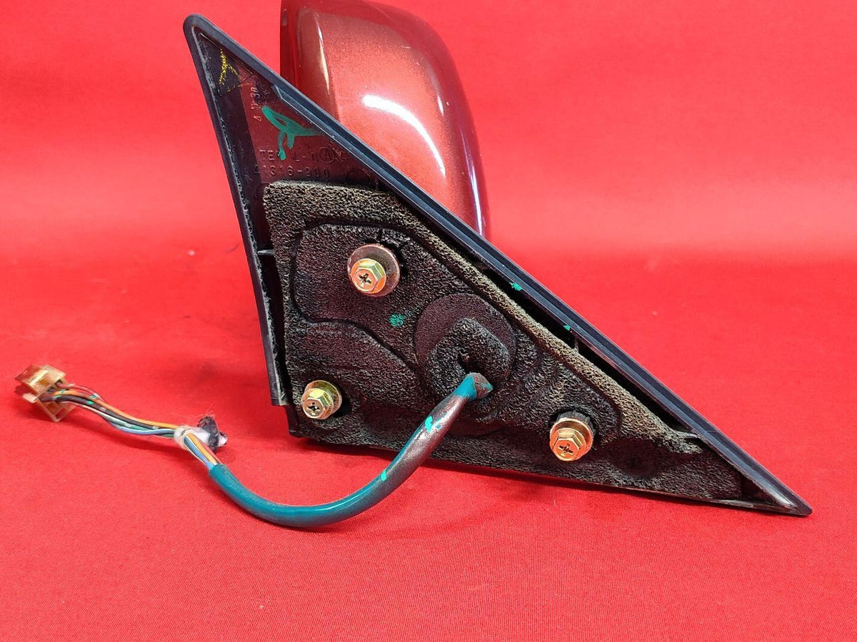 2000-2004 Subaru Outback Legacy WAGON Left Driver Door Mirror 1Y2/18X Red HEATED