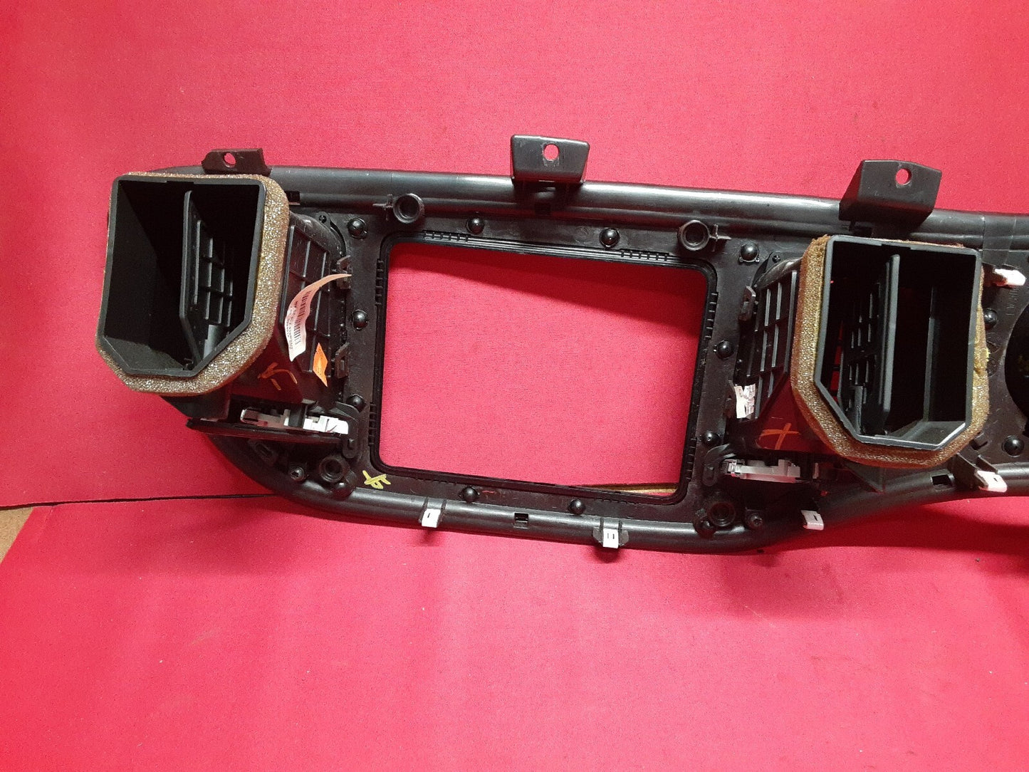 2013 - 2016 Dodge Dart Speedometer Instrument Dash Radio Bezel w/ Red 1ZV22LR5AB