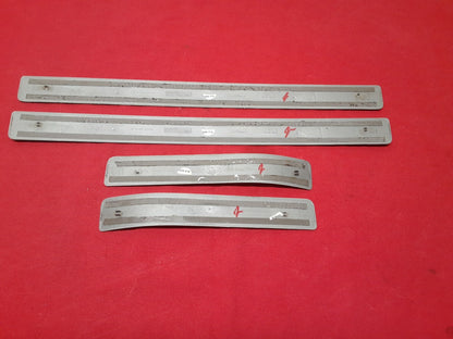 2008 - 2014 Mercedes C-Class GLK Silver Chrome Floorboard Scuff Plate Full SET