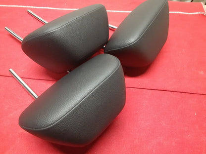 2008 - 2014 Mercedes C300 C-Class REAR Head Rest Black Leather FULL SET