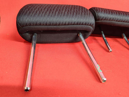 2010-2012 Subaru Outback / Legacy REAR Seat Headrest Set Black Patterned Cloth