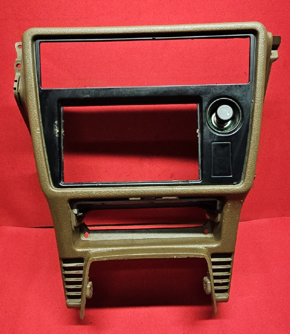 1986 1987 1988 1989 Toyota Celica Dash Radio Climate Bezel Surround Trim Brown