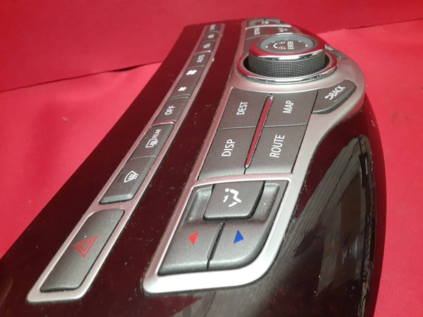 2011 - 2018 Infiniti HVAC A/C Heat Climate Control Unit DARK Wood 28395-1MA2B