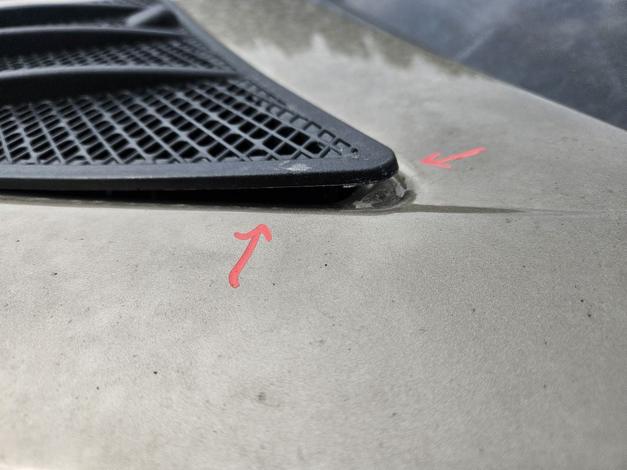 2008-2012 Mercedes GL550 Base Hood Panel Bonnet 798 Sand Beige Metallic