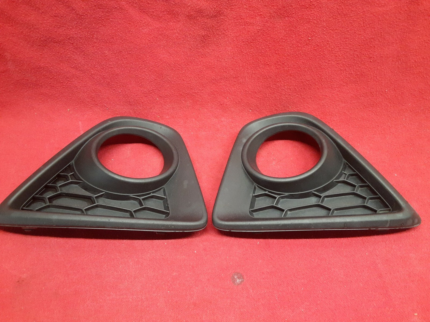 2013 2014 2015 Mazda CX-5 Front Bumper Fog Light Trim Bezel Honeycomb Black SET
