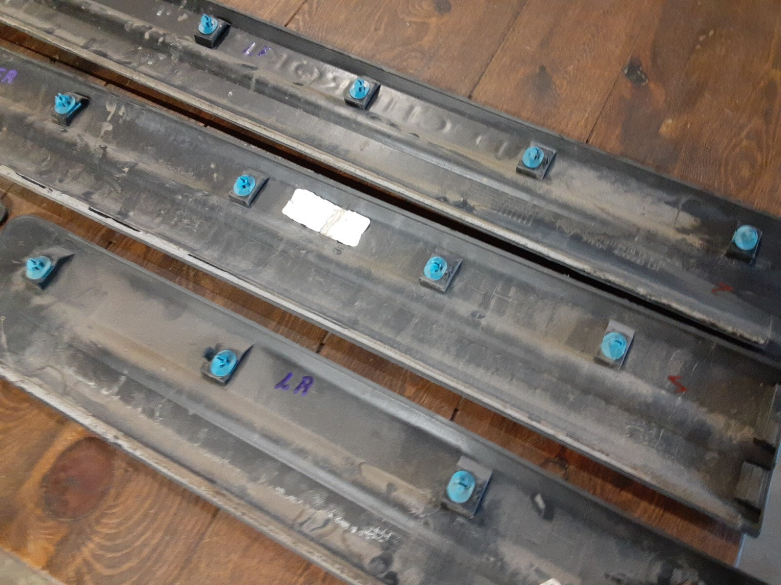 2005 2006 Jeep Grand Cherokee Exterior Door Molding Trim Strips Black FULL SET