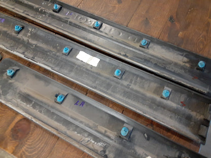 2005 2006 Jeep Grand Cherokee Exterior Door Molding Trim Strips Black FULL SET