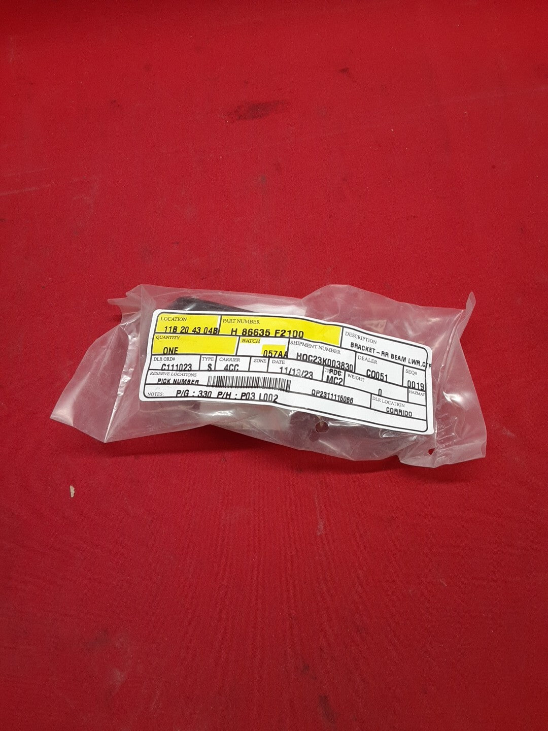 2017 2018 Hyundai Elantra Impact Bar Lower Bracket 86635-F2100