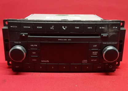 2007 2008 Mopar Jeep / Chrysler Radio AM / FM / CD / AUX Head Unit