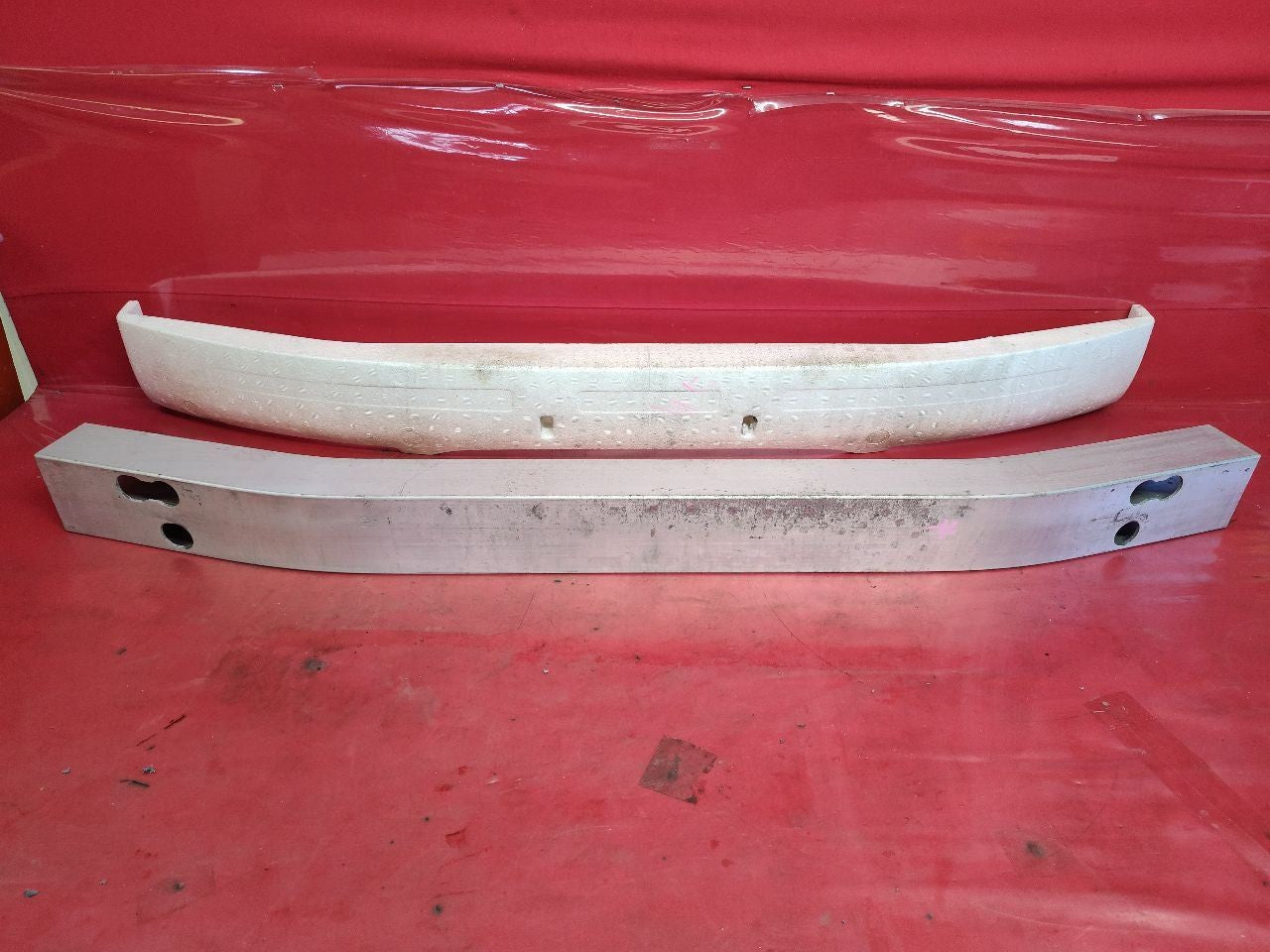 2000 2001 Nissan Maxima Front Bumper Reinforcement Impact Bar w/ Foam SET