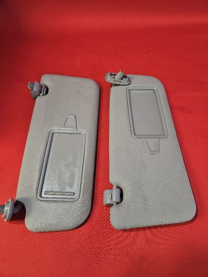 2011-2015 Kia Sorento Sun Visor Shade Set Basic Mirror Gray Vinyl w/ Clips