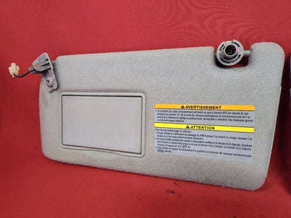 2005-2010 Nissan Xterra 05-12 Frontier Sun Visor Shade Set Grey Cloth w/ Clips