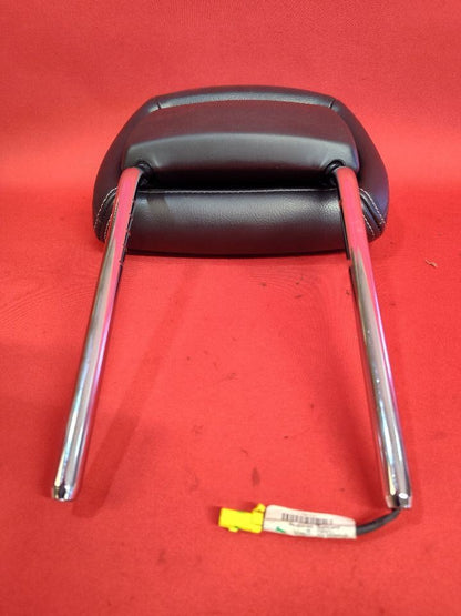 2010-2012 Jeep Liberty FRONT Seat Headrest Dark Slate Leather WHITE STITCHING