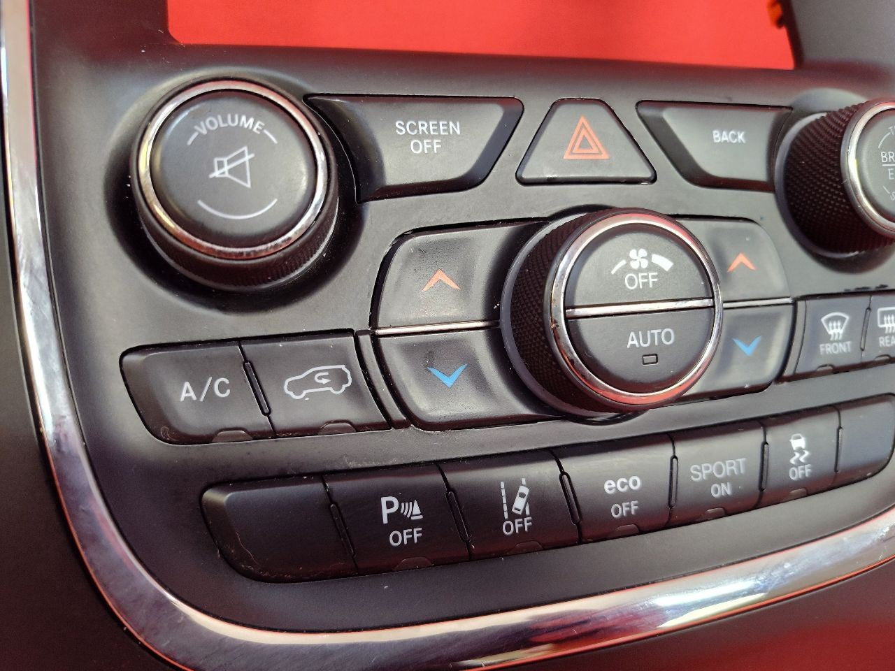 2017 Dodge Durango HVAC Climate Center Stack 8.4" Lane Depart + Parksense