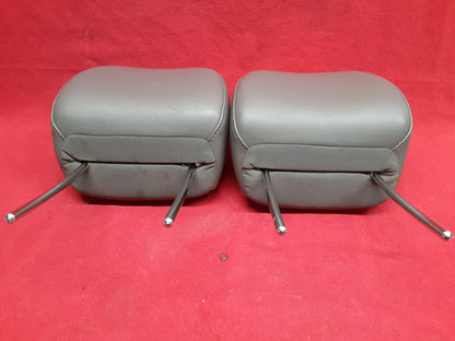 2005 2006 2007 Jeep Grand Cherokee FRONT Leather Medium Slate Gray Headrest SET