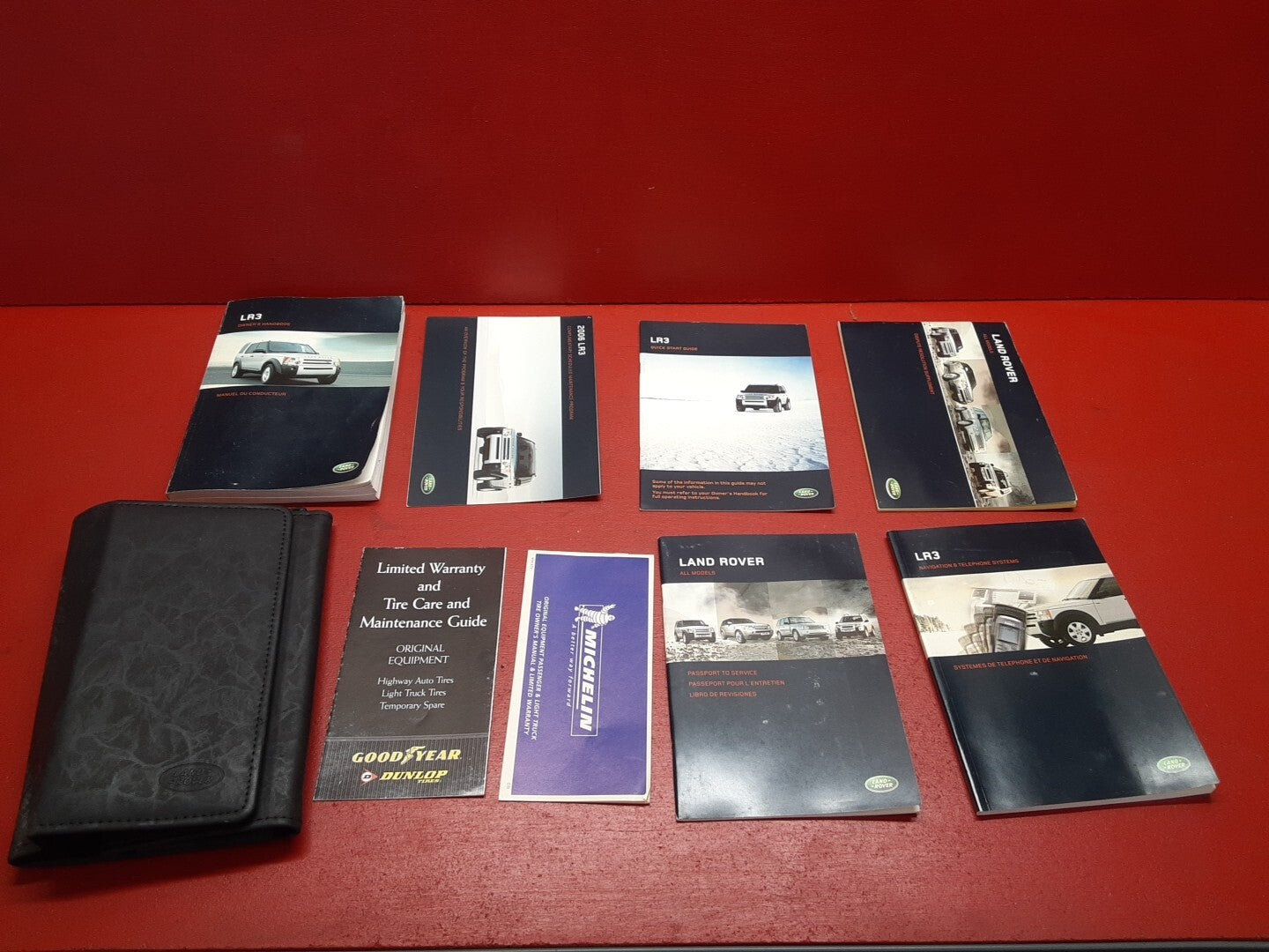 2006 Land Rover LR3 8 Piece Owner's Operator Manual OEM Set W/ Case