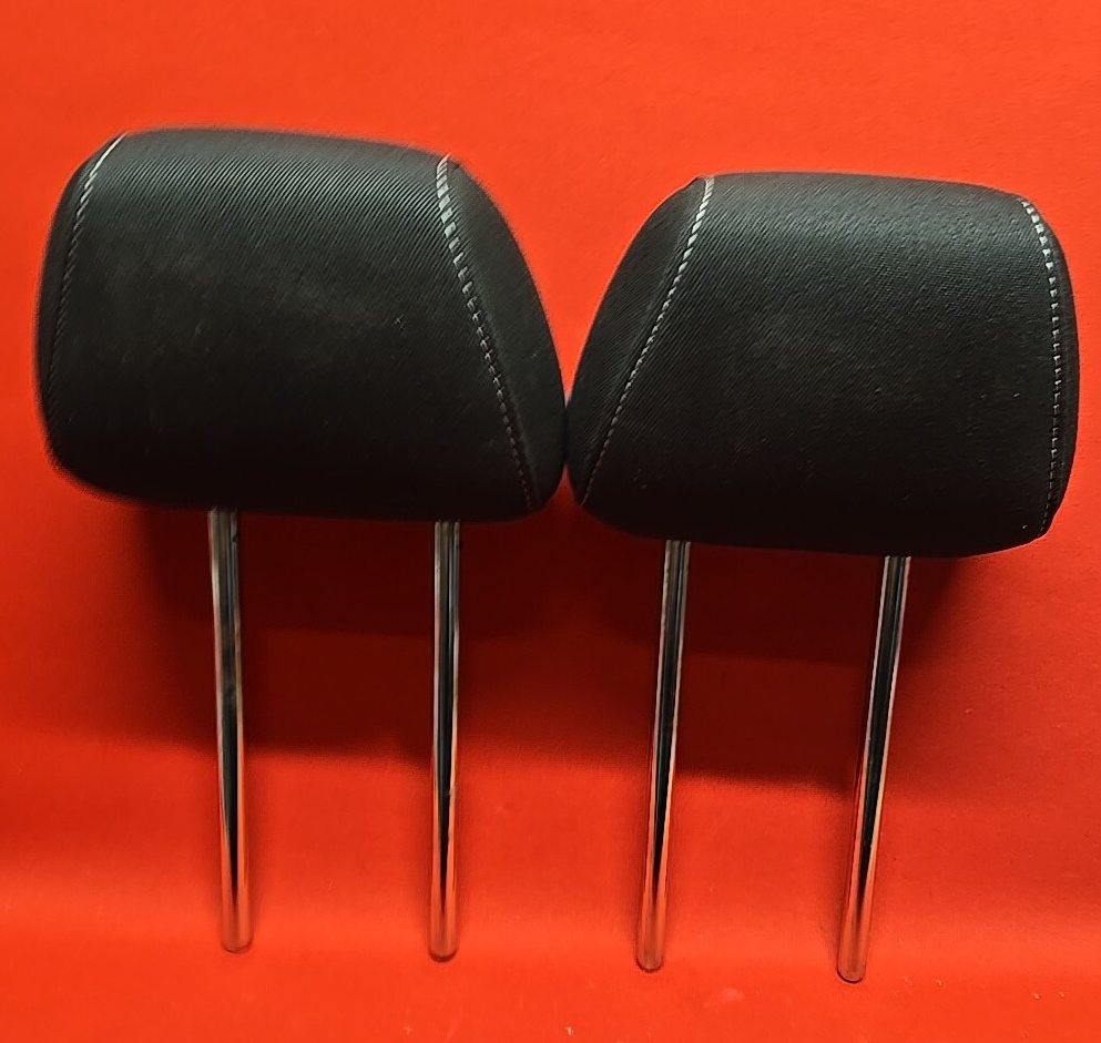 18-20 Buick Regal Sportback TourX REAR Left Right Seat Headrest SET Black Cloth