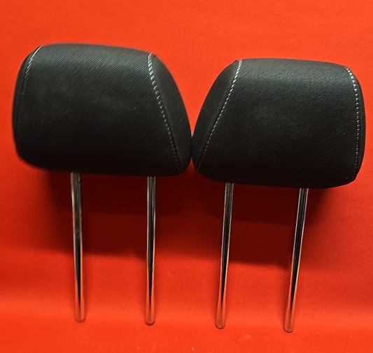 18-20 Buick Regal Sportback TourX REAR Left Right Seat Headrest SET Black Cloth