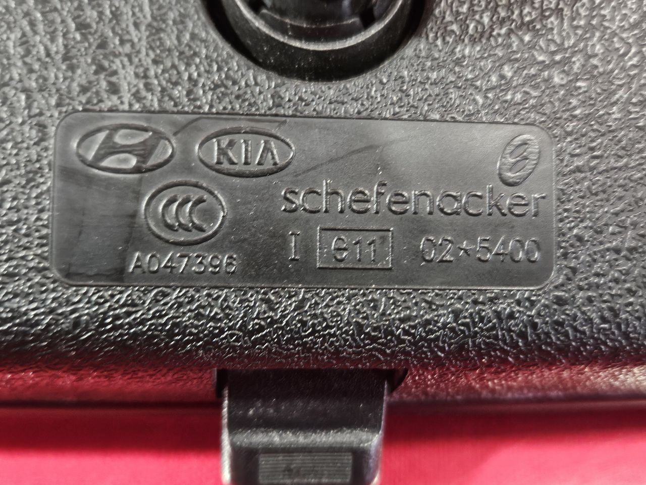 1999-2011 Hyundai Accent Basic Manual Adjust Interior Rearview Mirror Black