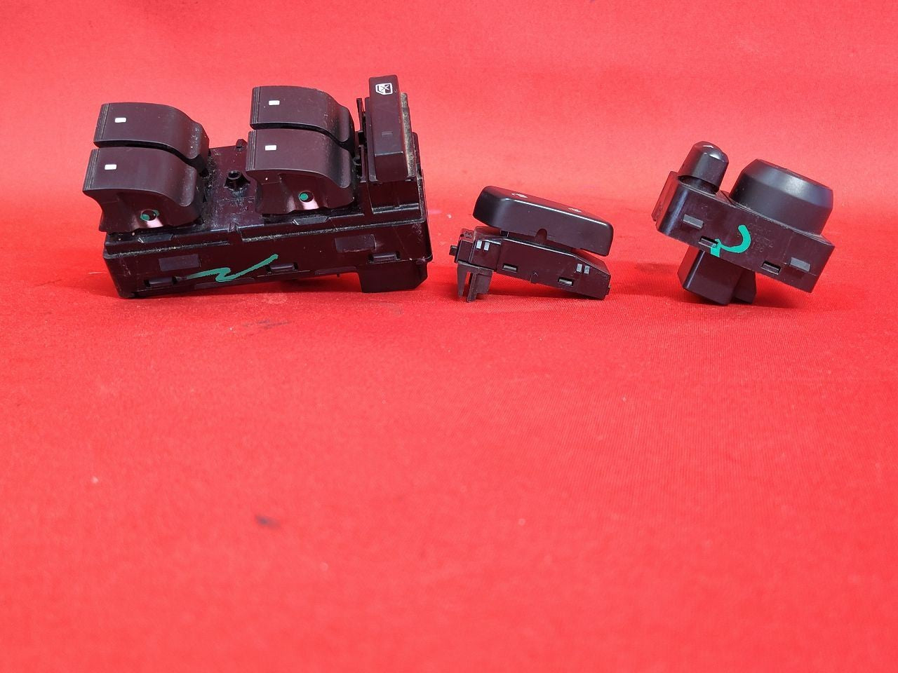 2009-2017 Chevy Traverse Master Window Mirror Door Lock Switch SET Blue Lagoon