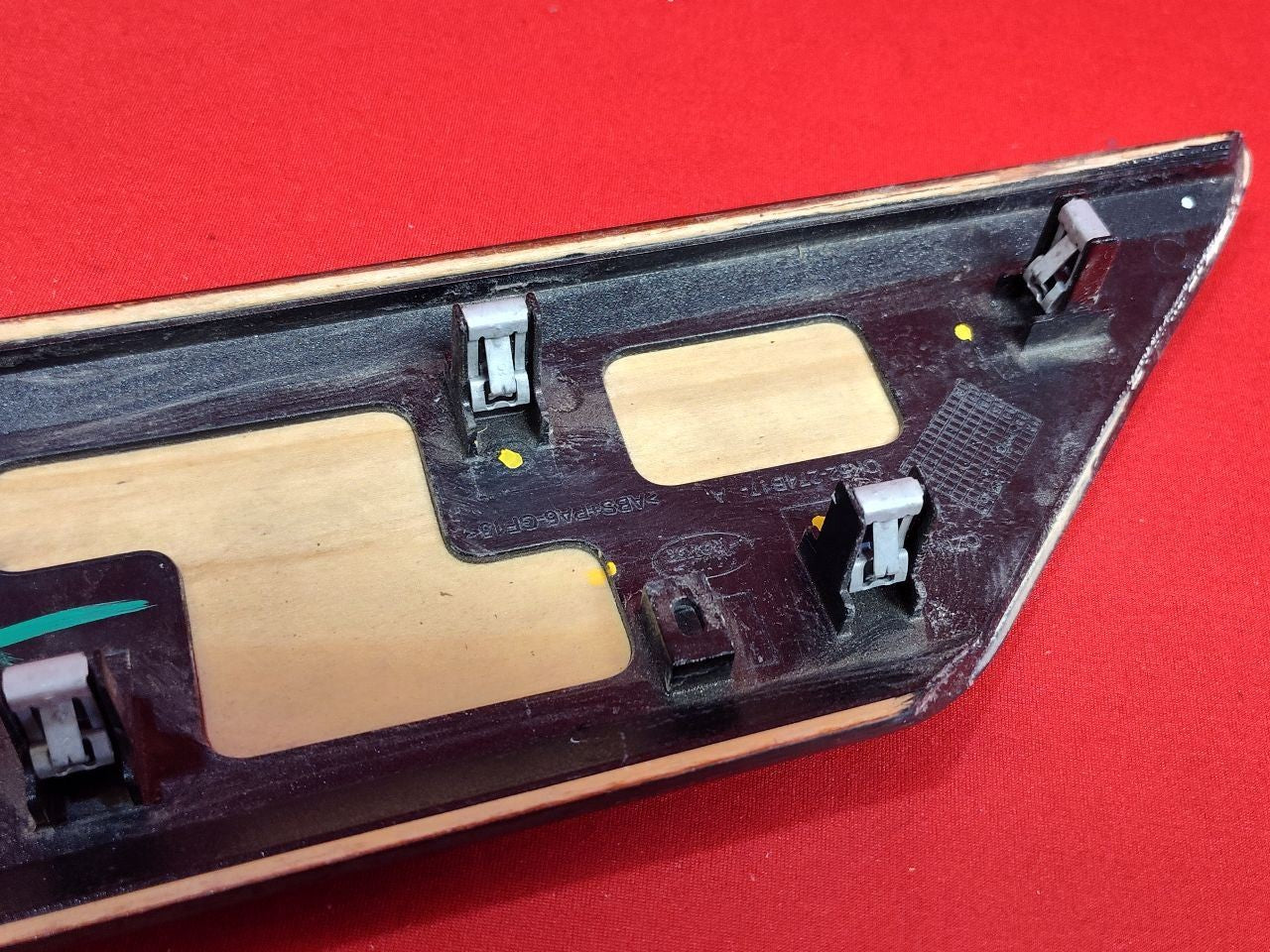 2013-2017 Range Rover LEFT REAR DRIVER Door Trim Panel Ebony Macassar Wood