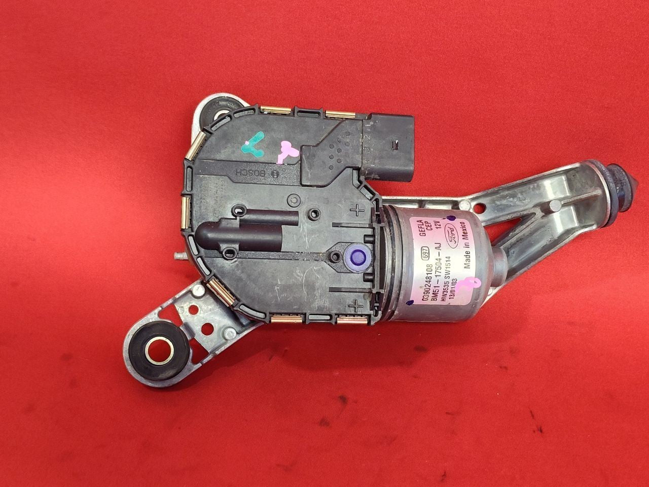 2012-2018 Ford Focus FRONT LEFT DRIVER Windshield Wiper Motor w/ Bracket 51k