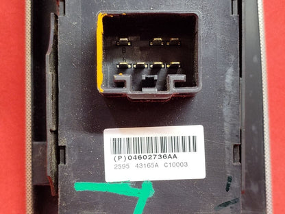 2005-2007 Jeep Grand Cherokee FRONT LEFT Driver Master Window Switch w/ Bezel