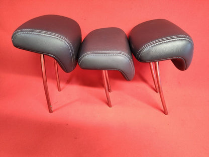 2008-2014 Subaru Tribeca REAR 2nd Second Row Headrest Set Black Leather
