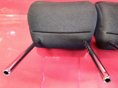 2007 2008 Suzuki SX4 Front Left Right Headrest Set of Two Black Cloth