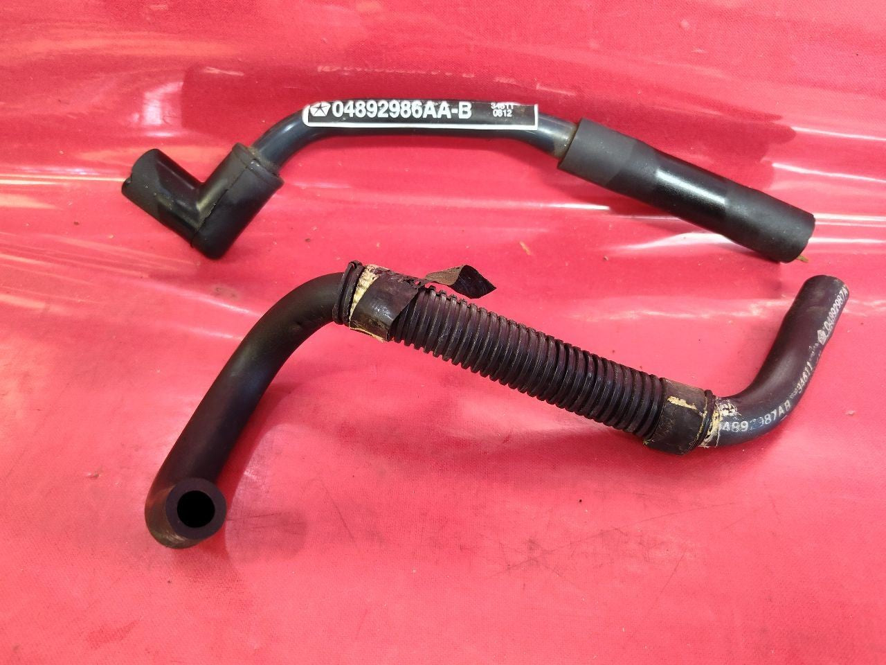 2012-2017 Fiat 500 1.4L L4 Engine Oil Separator PCV Valve w/ Two Hoses