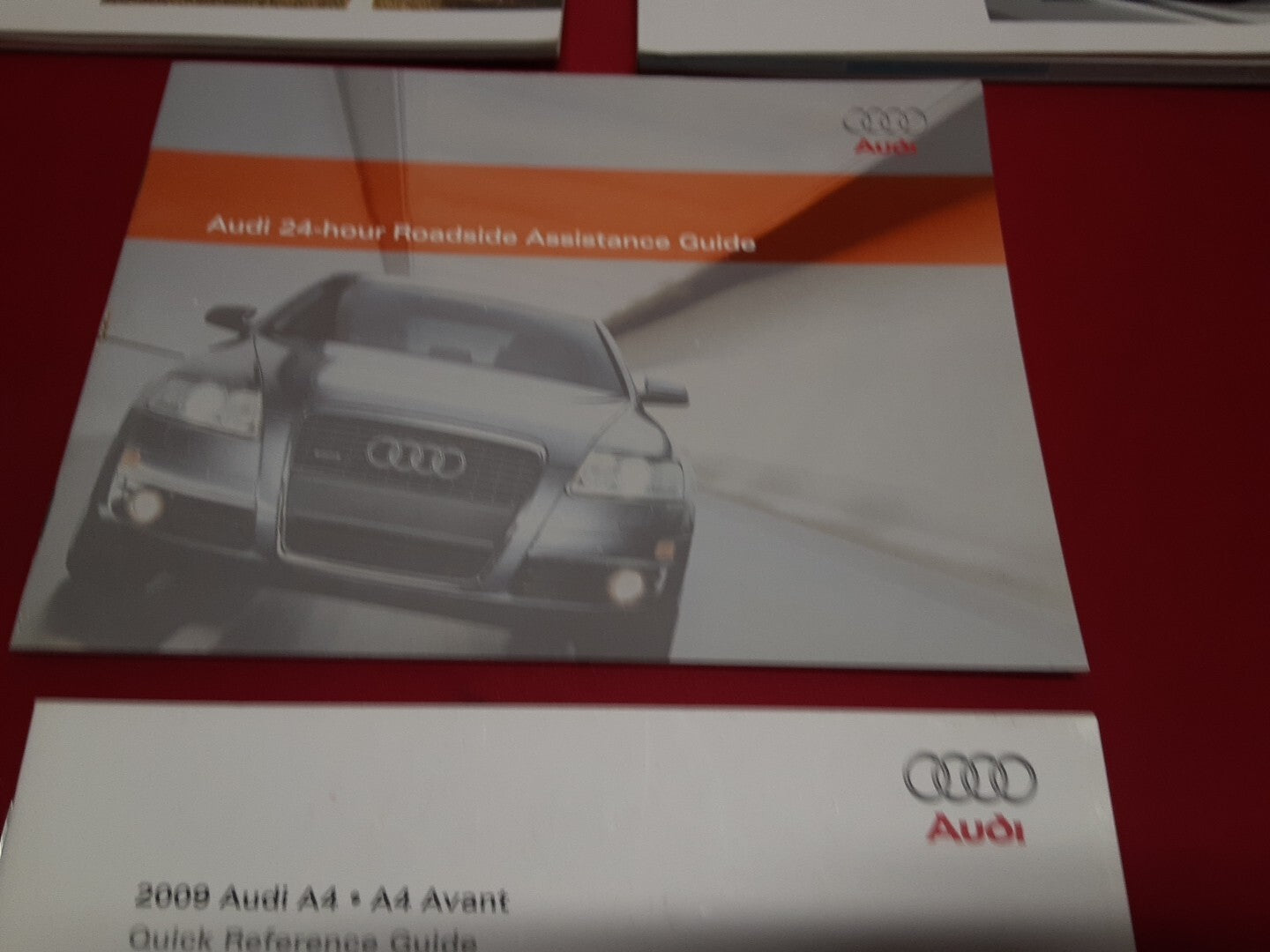2009 Audi A4 Quattro Owner's Manual Case & Warranty Roadside MMI Booklets