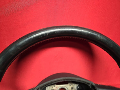 2007 - 2012 Audi A4 S4 Black Leather Standard 4 Spoke Steering Wheel w/ Cruise