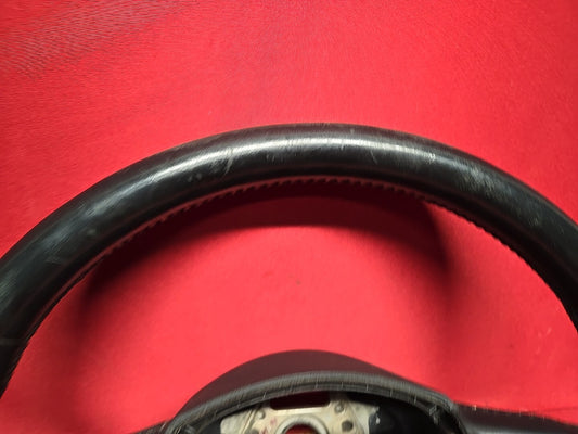2007 - 2012 Audi A4 S4 Black Leather Standard 4 Spoke Steering Wheel w/ Cruise