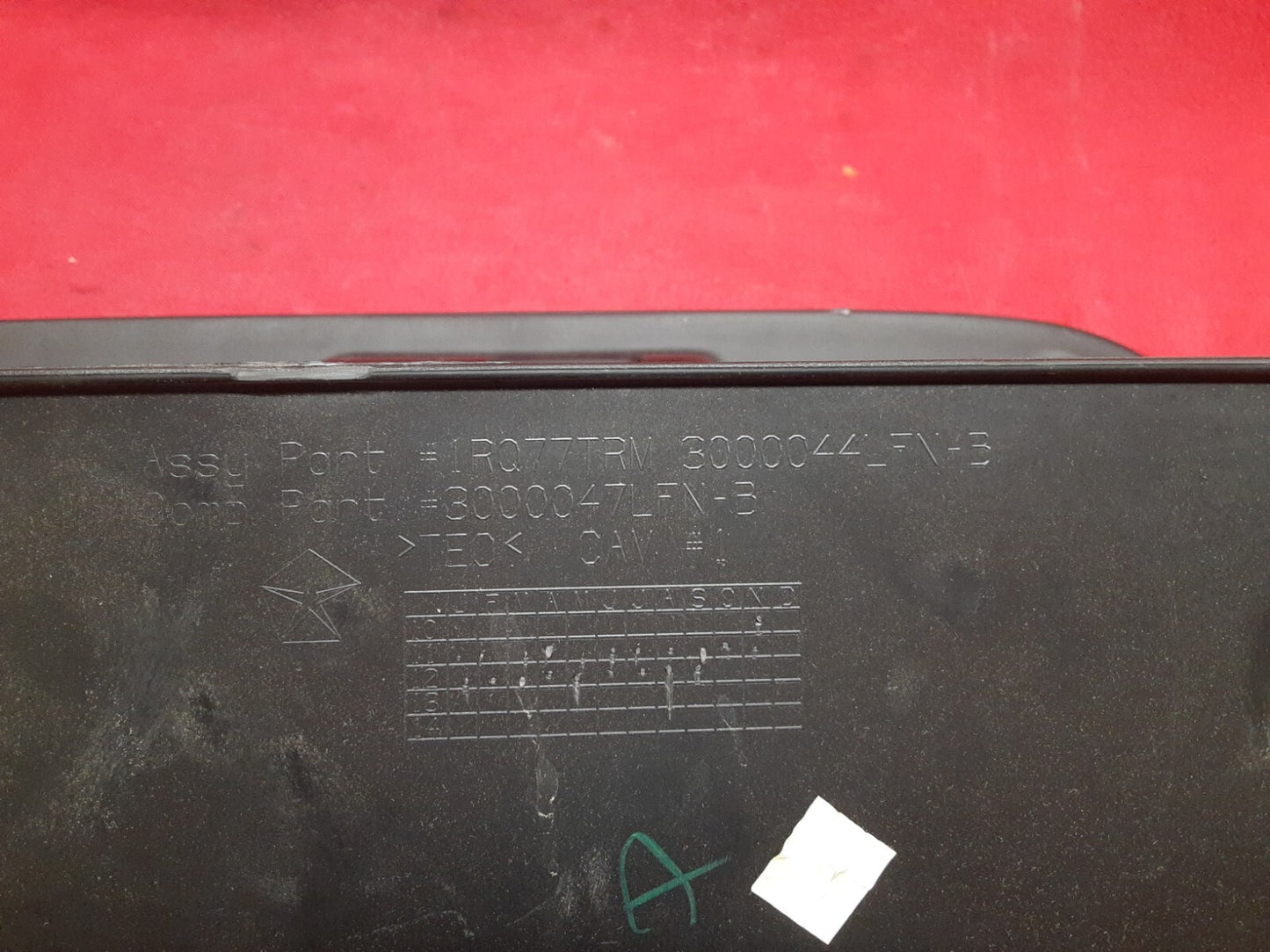 2011 - 2020 Dodge Journey Black Instrument Panel Glovebox Insert Door w/ Latch