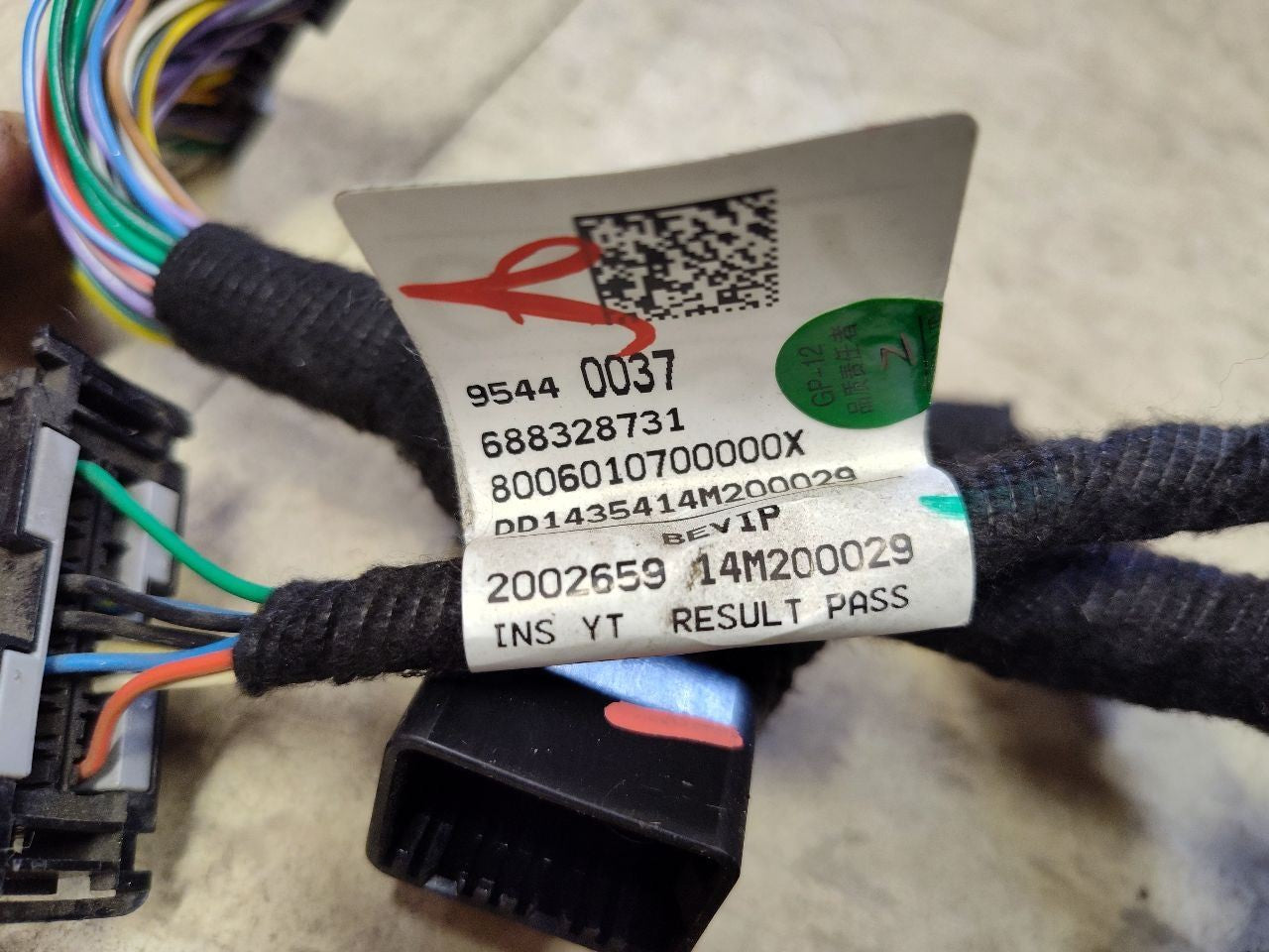 2014-2016 Chevrolet Chevy Spark EV Electric Instrument Panel Dash Wiring Harness