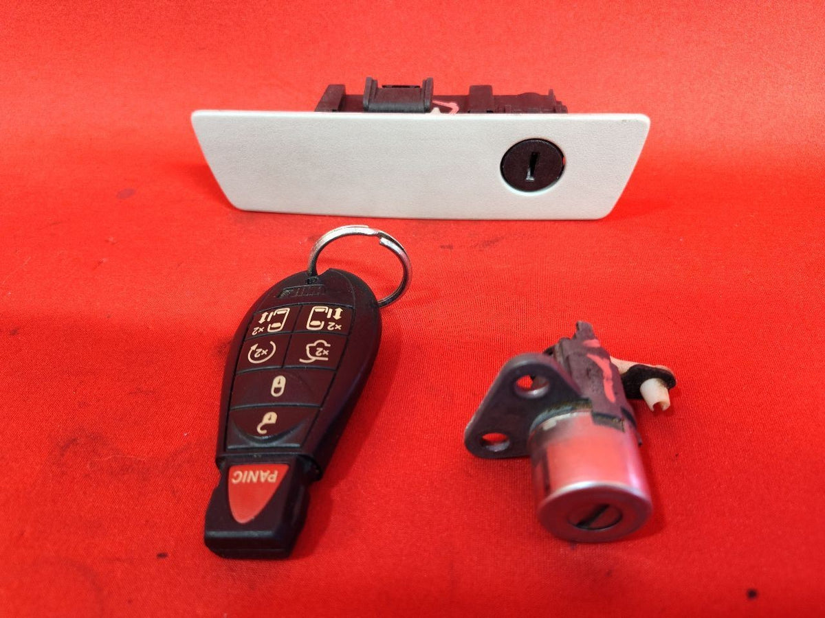 2008-2010 Chrysler Town & Country Ignition Lock Switch Door Cylinder Key SET